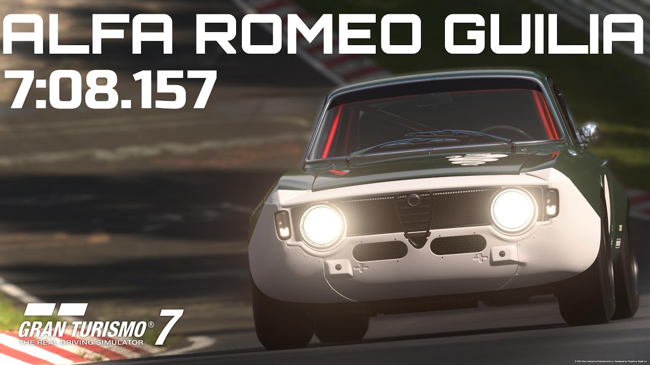 GRAN TURISMO 7 ALFA ROMEO GUILIA SPRINT GT VELOCE | FULLY MAXED | NORDSCHLEIFE HOTLAP [7:08.157]