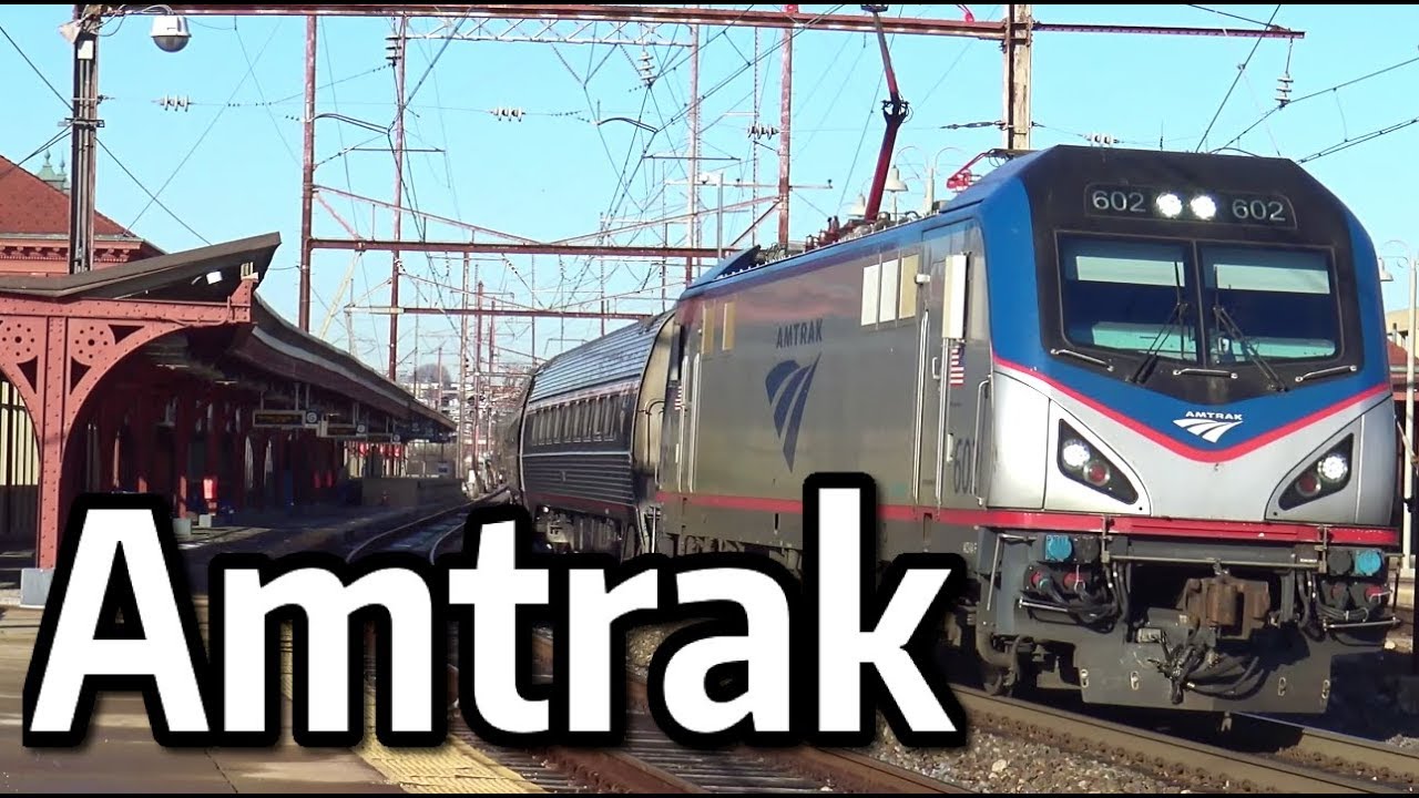 ⁴ᴷ Amtrak Trains in Wilmington, Delaware