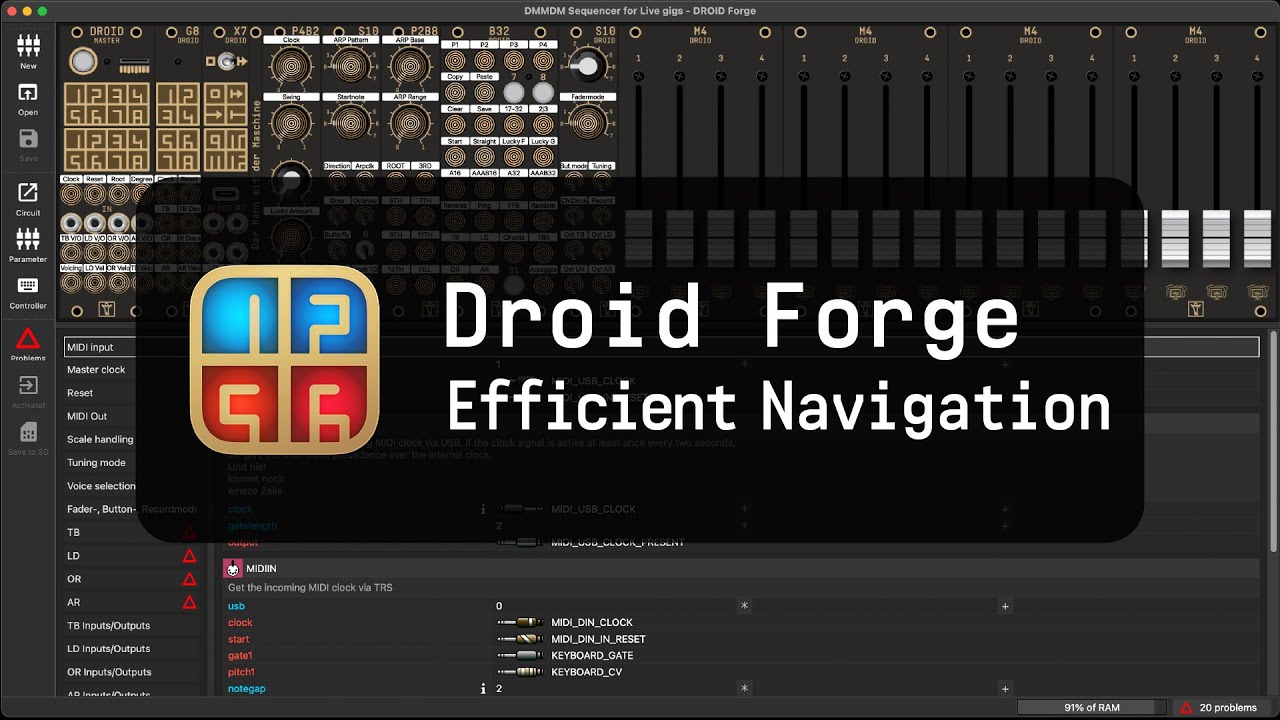 Droid Forge - Efficient Navigation