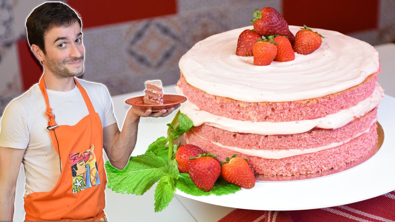 BOLO DE MORANGO, DE MORANGO MESMO! | BOLOS BAFÔNICOS