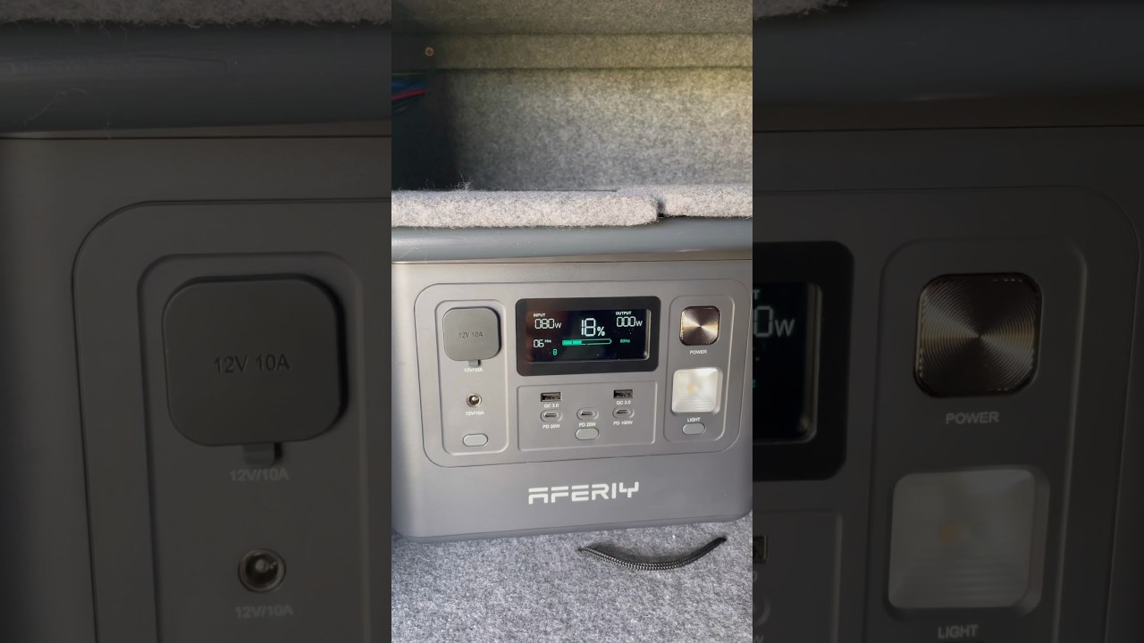 My Camper Van Power Solution with Aferiy 800w P010 Back Up