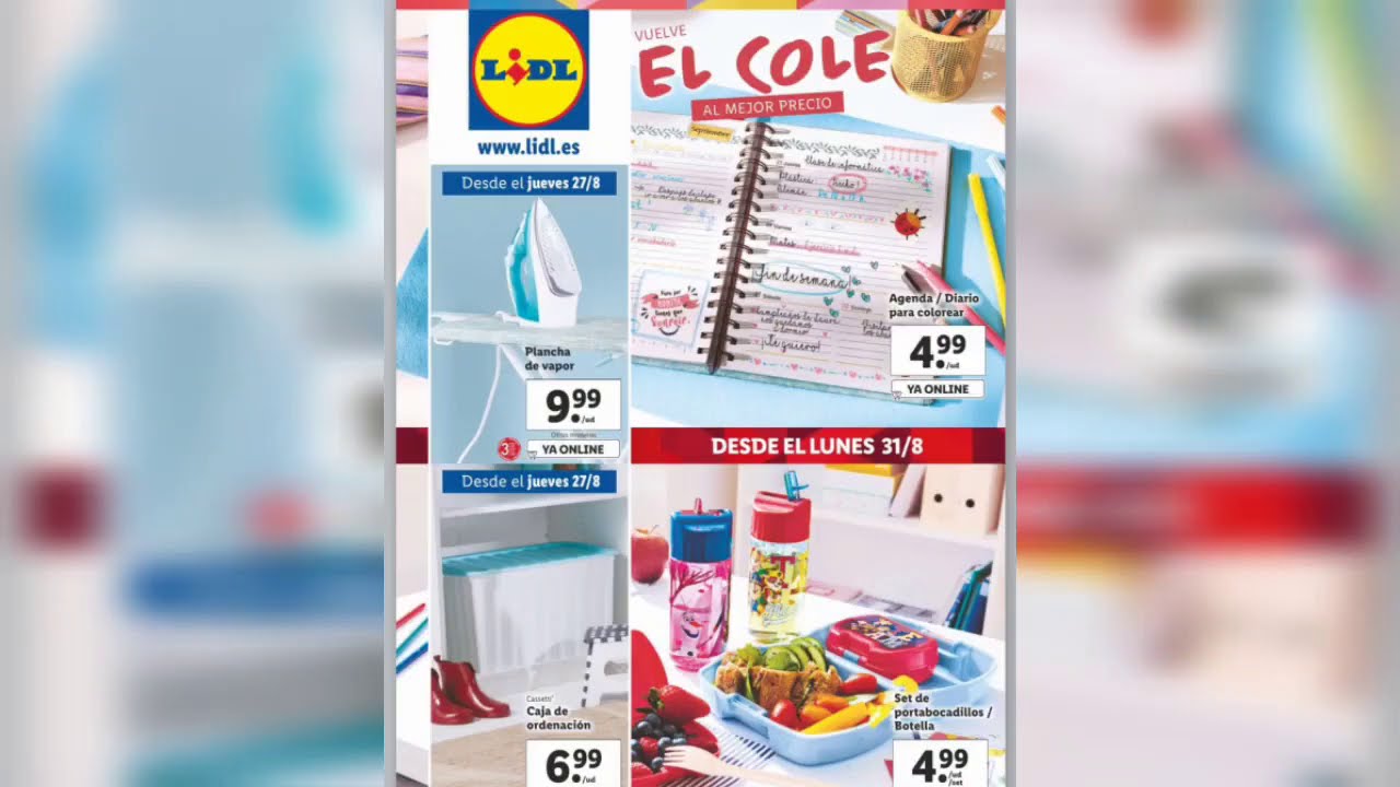 CATALOGO LIDL JUEVES 27 AGOSTO