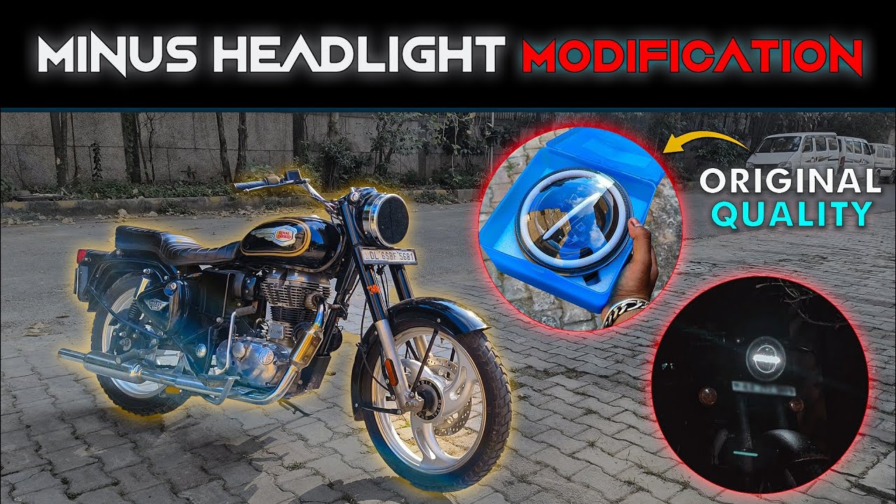 Royal Enfield Bullet Modified 💥 | Royal Enfield Bullet Headlight Modified | Royal Enfield Bullet 350