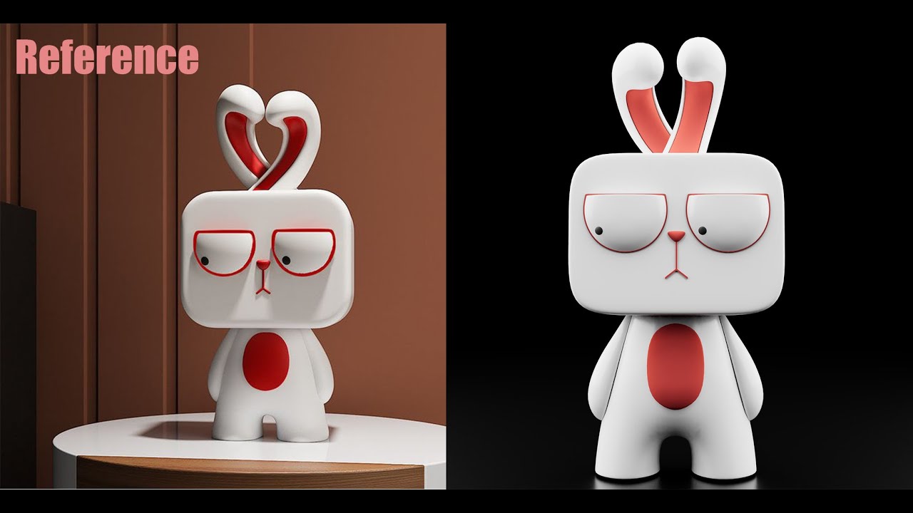 LOWPOLY Stylized Rabbit | 3D Modeling In Autodesk Maya |