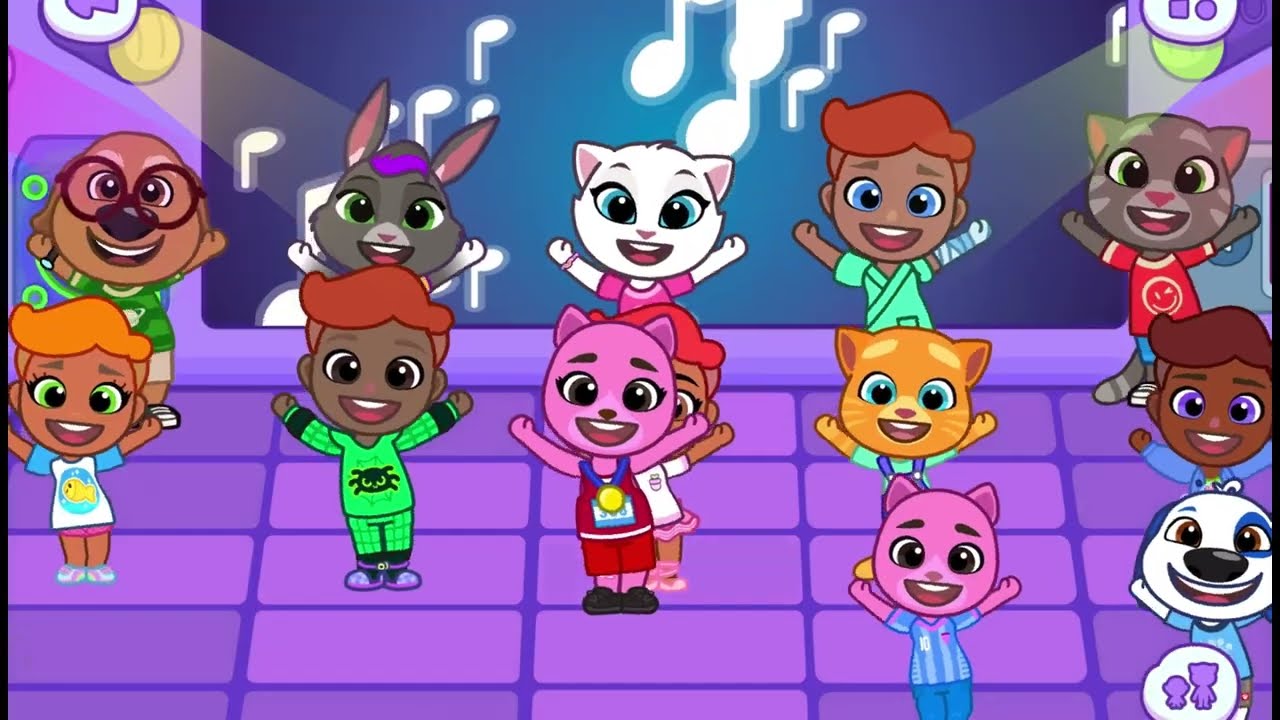 Tom Dance Class and Dream House Makeover in Talking Tom Friends World Gameplay