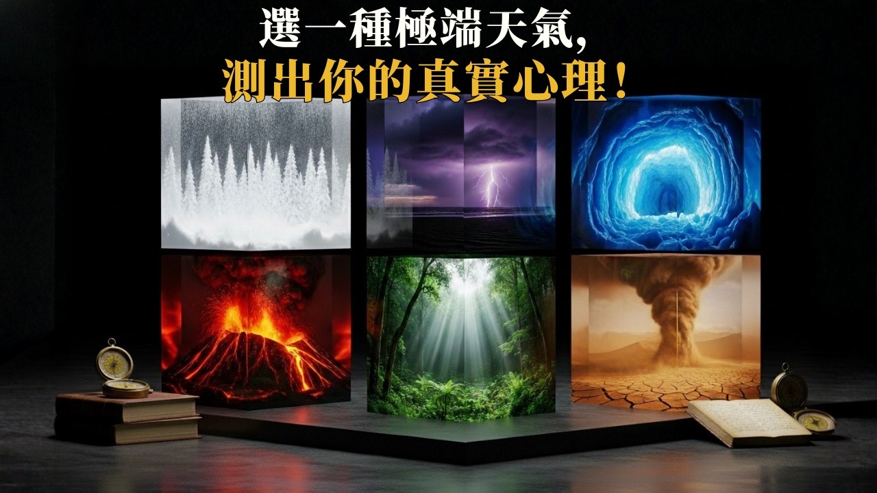 潛意識測驗：選一個封印者極端天氣的玻璃方塊，看透你一直不敢面對的心理防禦｜沉浸式自我療癒