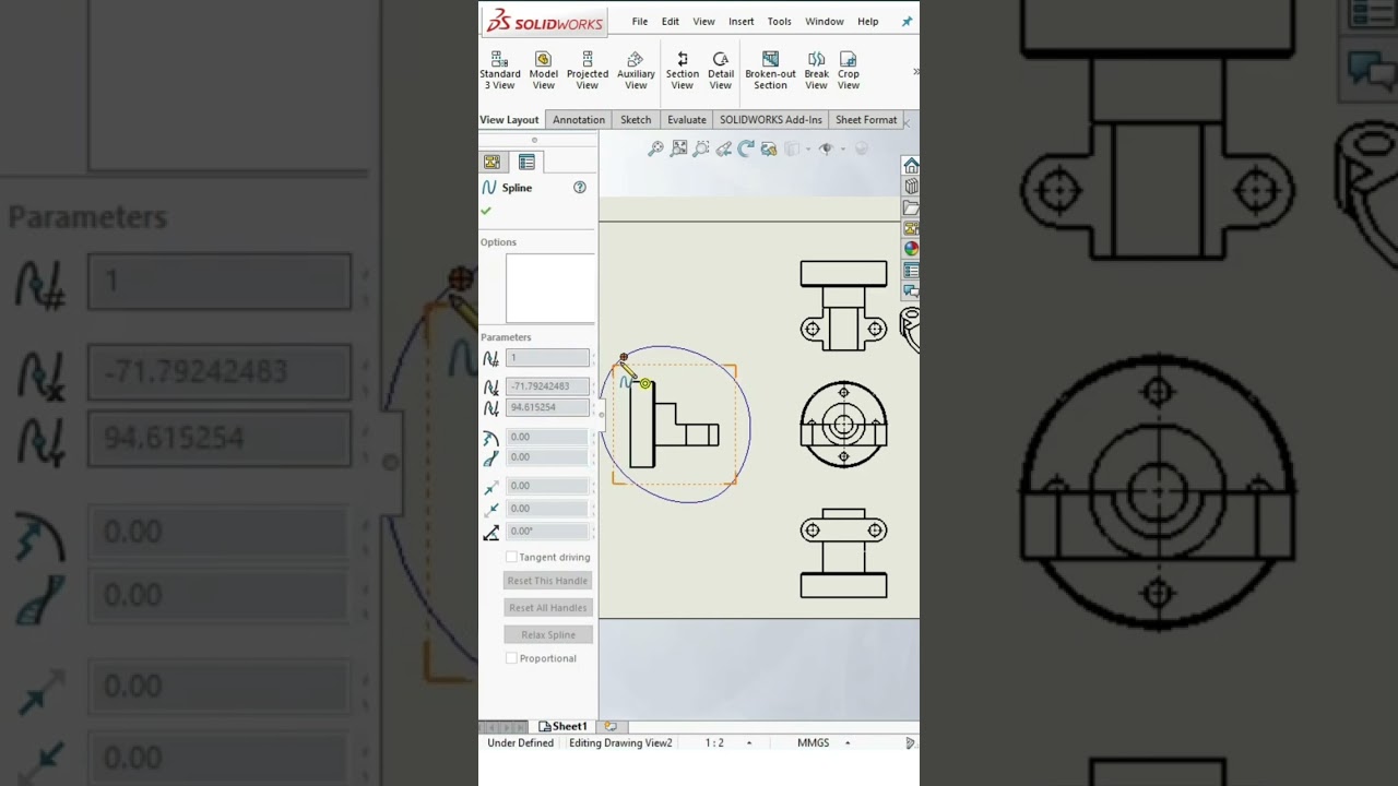 Broken - Out Section in Solidworks  #cadmonkeys #shortsfeed #shorts #tutorial #reels #solidworks