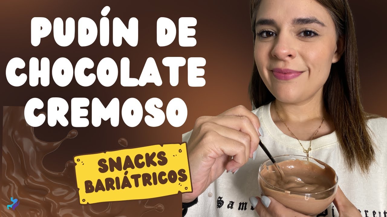 Pudín de chocolate cremoso | SNACK BARIÁTRICO alto en proteína | receta fácil | CIRUGÍA BARIÁTRICA