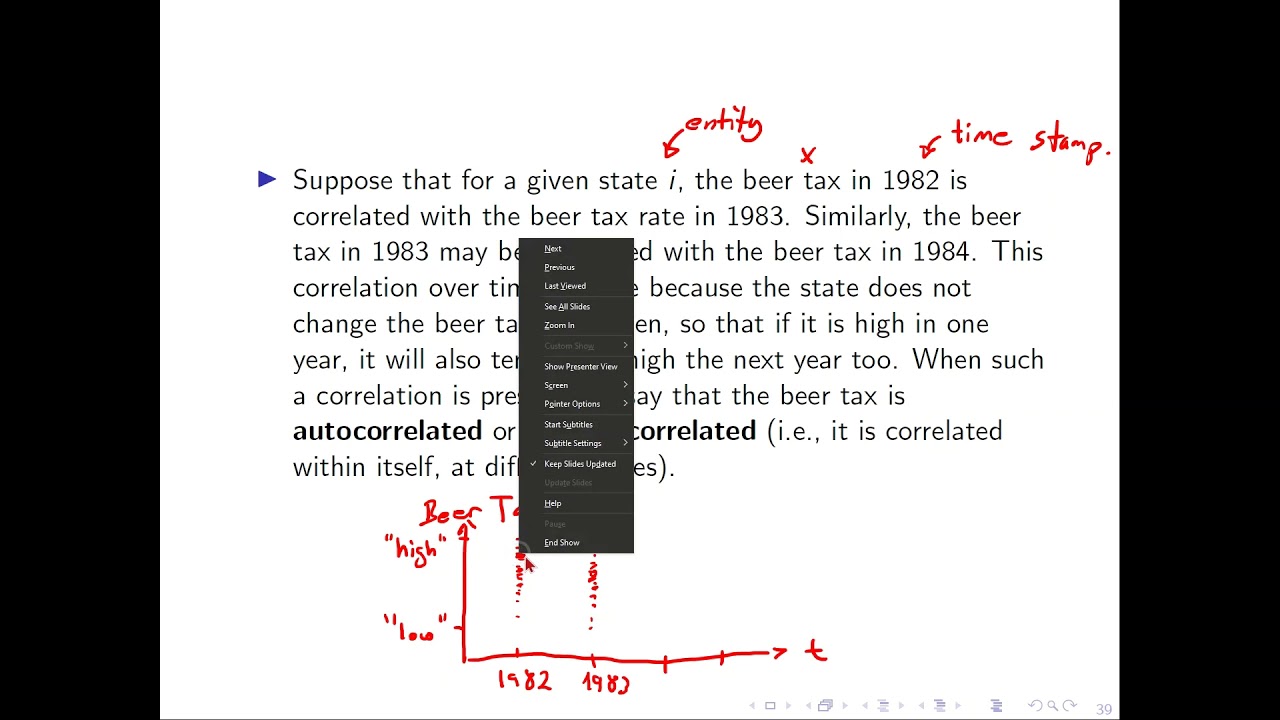 4 6 Serial Correlation in X and u in panel data