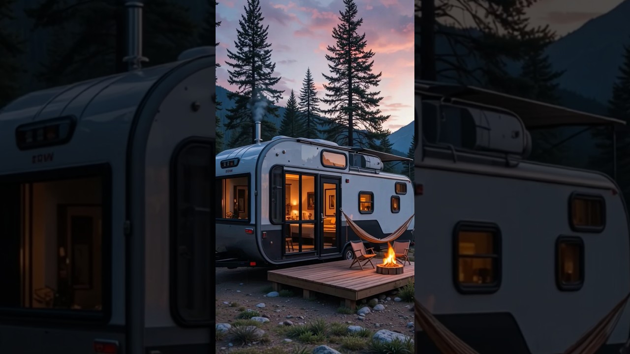 Living Off the Grid in a Solar-Powered Mobile Home! ☀️🏡 #VanLife