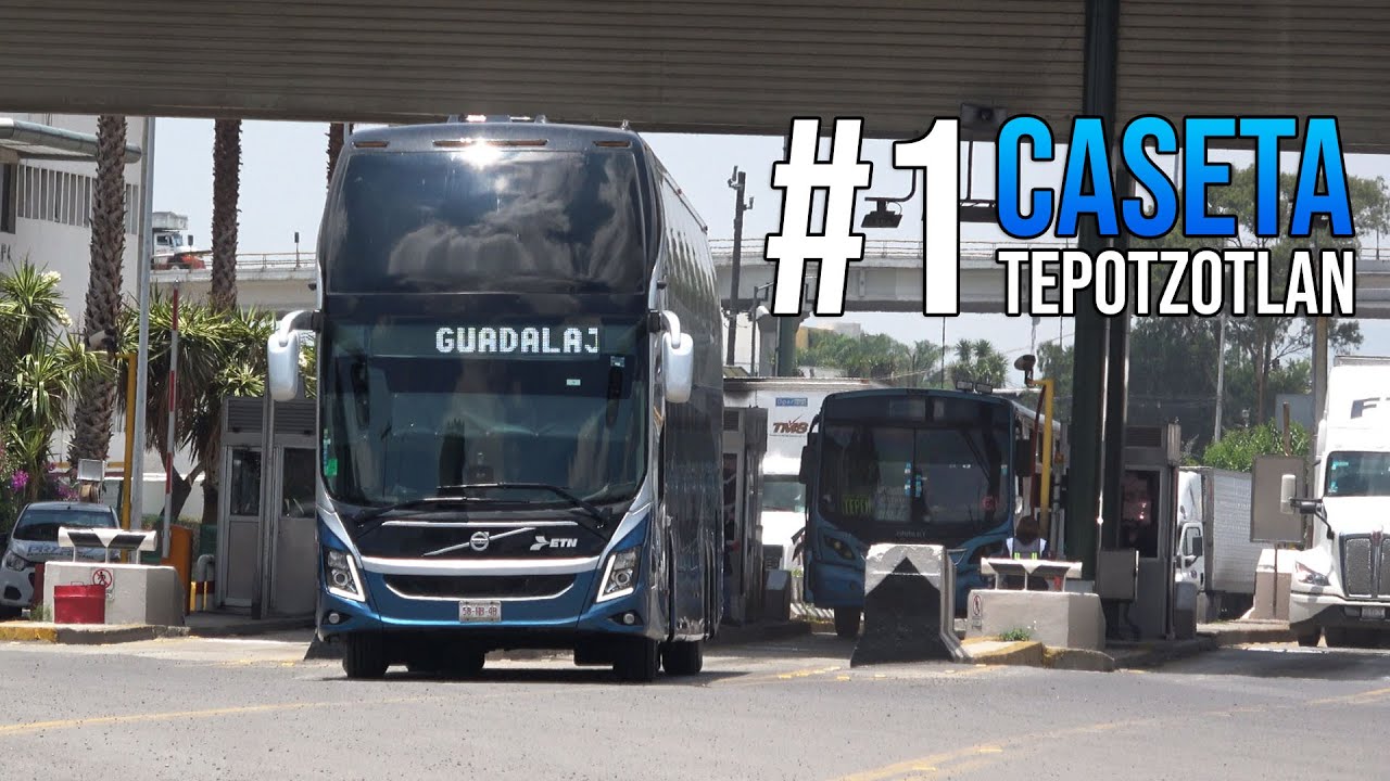 #1 Autobuses pasando por caseta de Tepotzotlán, Méx