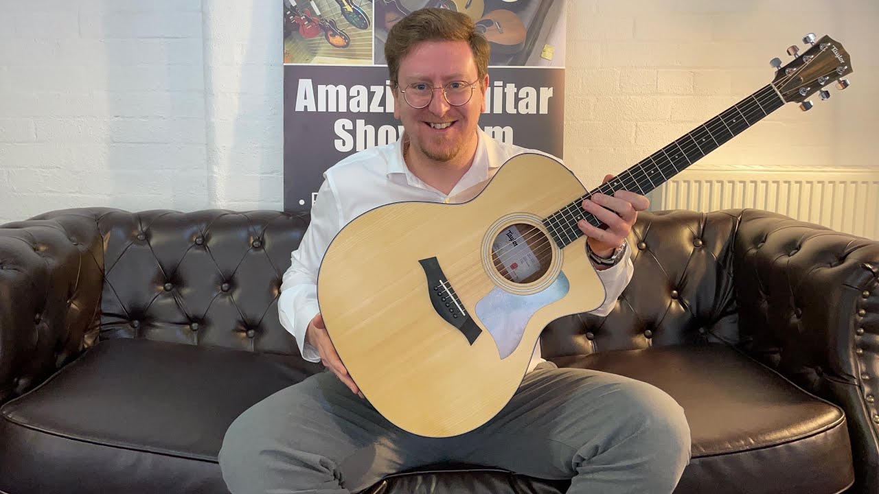 Taylor 114ce Grand Auditorium Electro Acoustic Guitar Demonstration With James - Rimmers Music