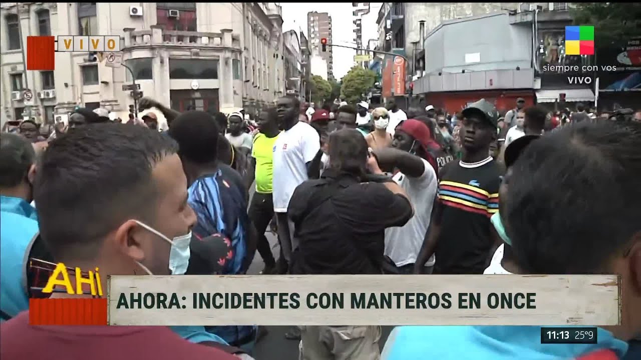 Ahora: incidentes con manteros en Once