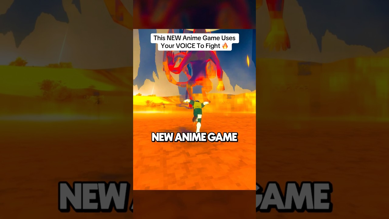 This NEW Anime Game Uses Your VOICE To FIGHT! 🗣️🔥 #gaming #indiegame #fightinggames