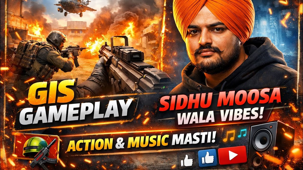 🎮 GIS Gameplay ke Saath Sidhu Moose Wala Vibes! 🔥#GISGameplay#sidhumoosewalanewsong