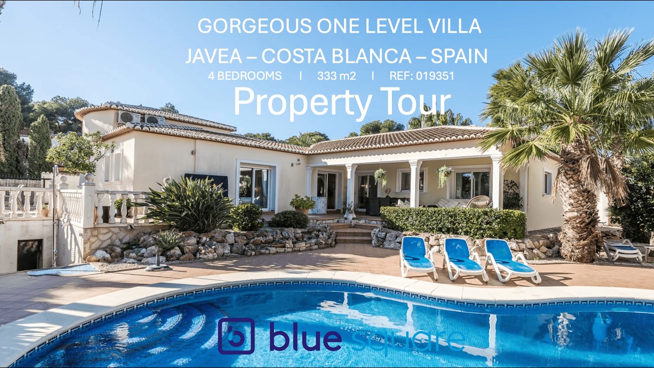 For sale: Gorgeous One-Level Villa in Javea I BLUE SQUARE I REF 019351