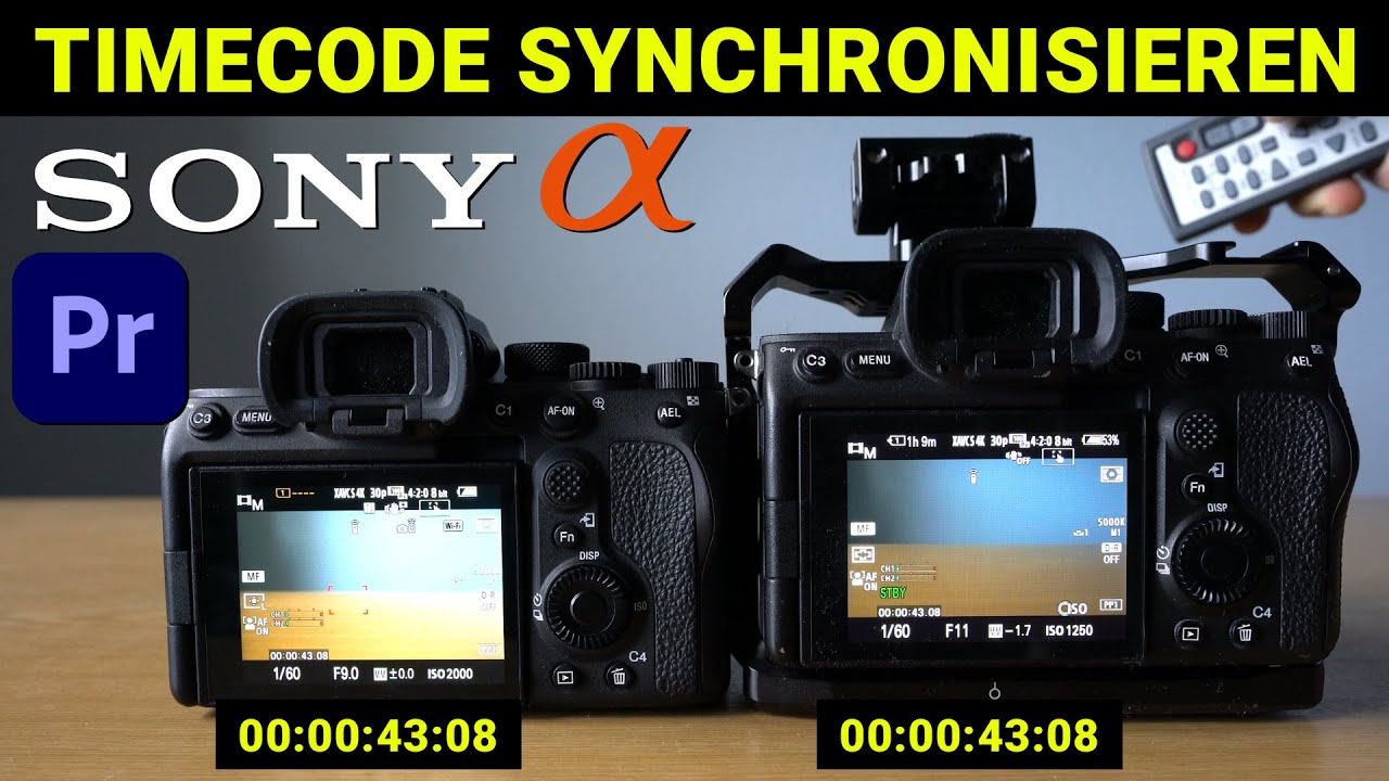 Timecode synchronisieren mit Sony Alpha Kameras und Adobe Premiere