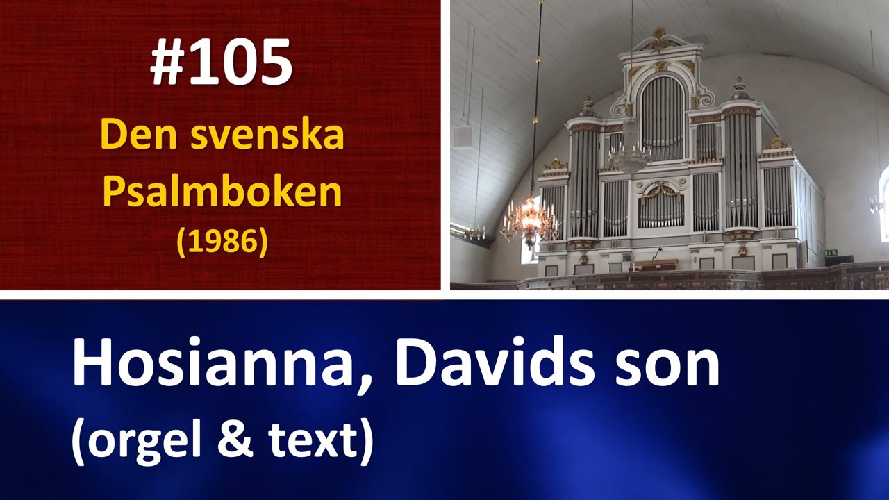 (Sv. Ps. 105) Hosianna, Davids son (orgel & text)