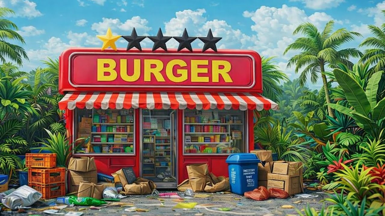 Burger shop in one star to 5 star ￼🌟 #viralvideo #games #gaming #viral #video 