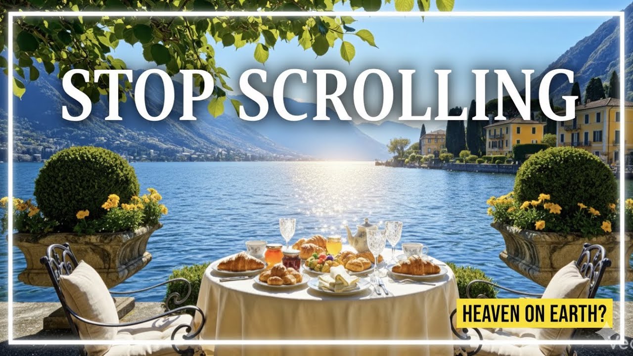 Most Beautiful Breakfast in the World | Waking Up in Paradise | $10K Routine | Wait for the view… 🇮🇹