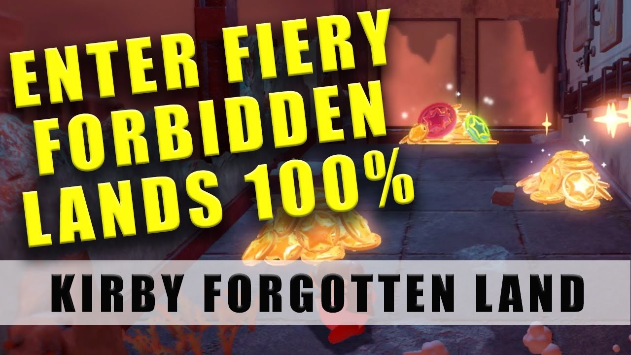 Kirby and the Forgotten Land Enter the Fiery Forbidden Lands walkthrough guide - Secret Passage Lava