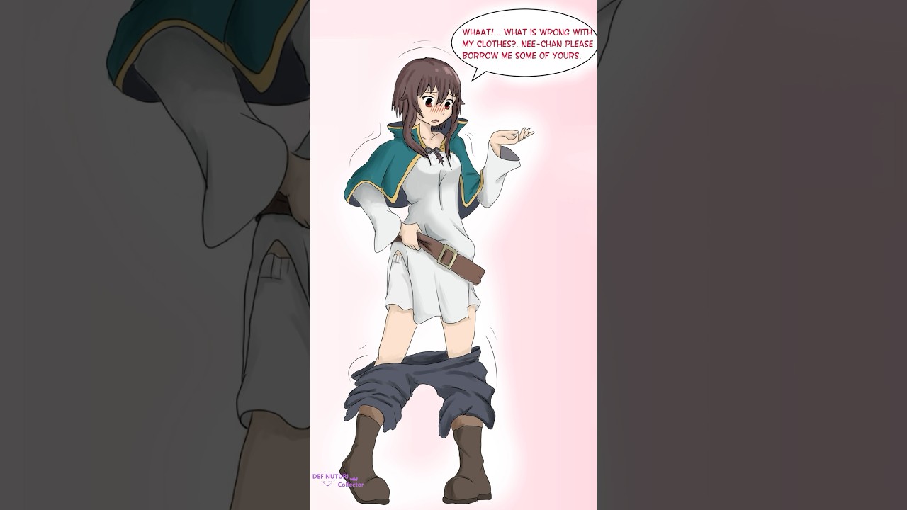 TG TF TRANSFORMATION konosuba Boy to Girl Body swap #genderswap #anime #transformation #waifu
