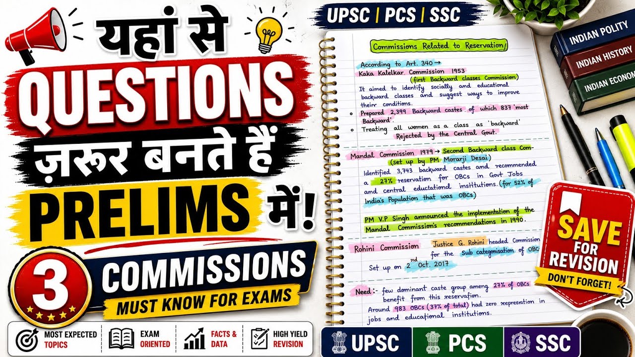 इन commissions के बारे मे पता है आपको ? #Reservationinindia#indianconstutution#importantcommissions