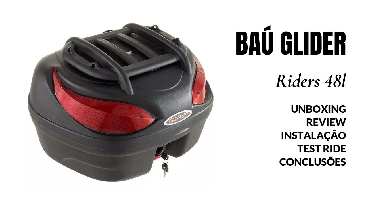 BAÚ GLIDER PRESTA? UNBOXING, REVIEW, INSTALAÇÃO e TEST RIDE