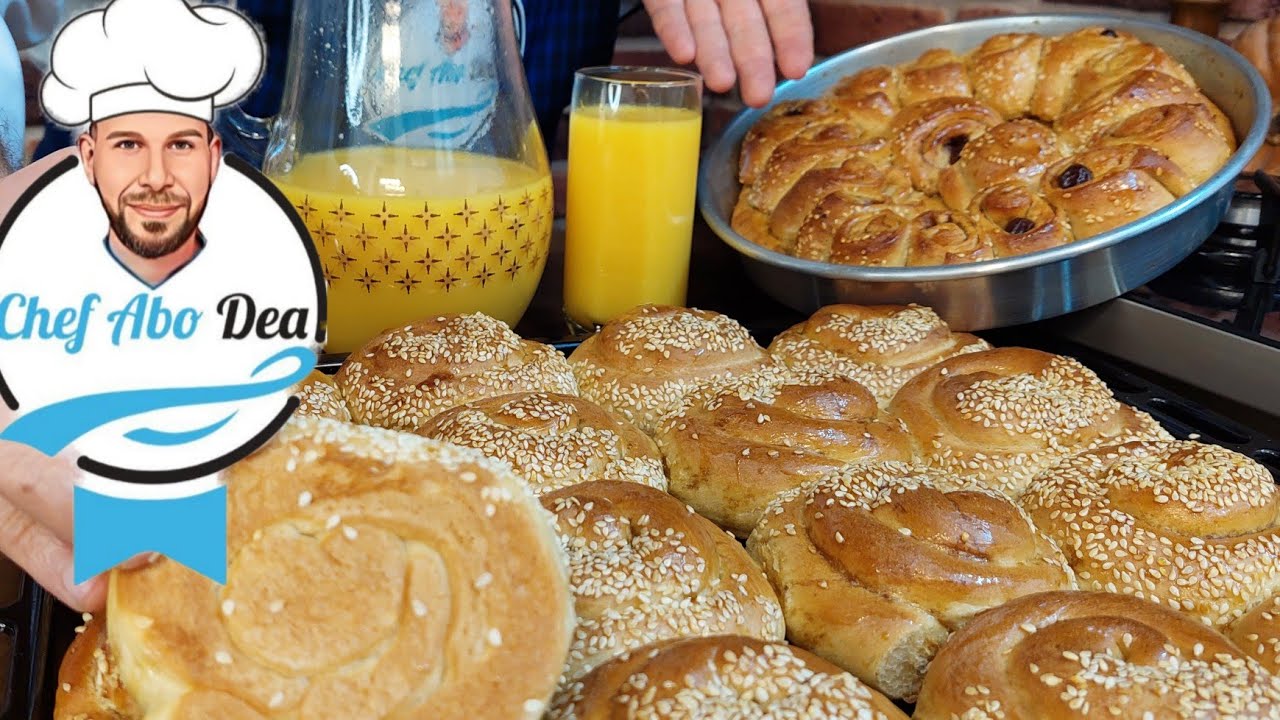 بريوش ليلة النصف شعبان وطريقة جديده لتحضير عصير البرتقال مع الشيف أبوضياءالدسوقي رمضان أحلى
