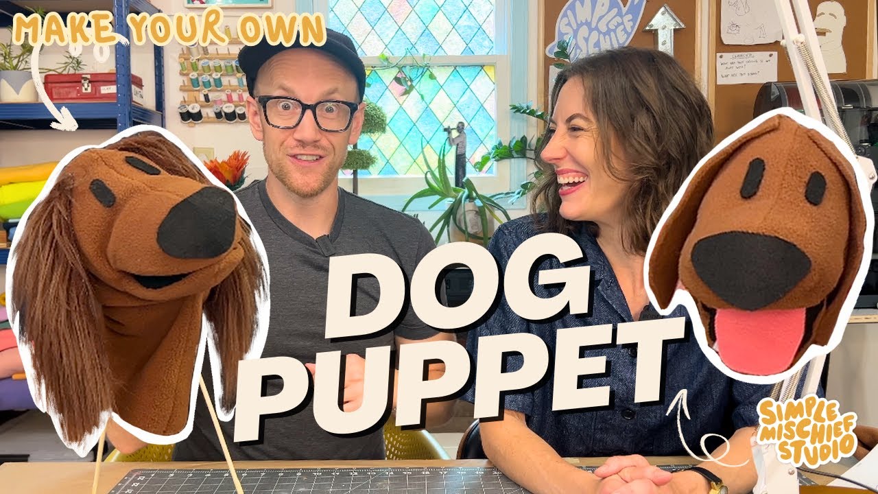 Make Your Own Dog Puppet | Simple Mischief Studio