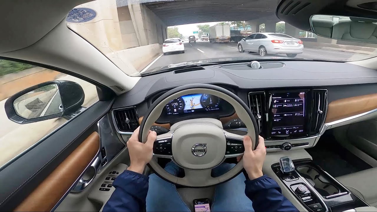 VOLVO S90 T8 - CORTANDO O TRÂNSITO PART 10 - ENCONTREI O 350Z DO @renatogarciayoutuber