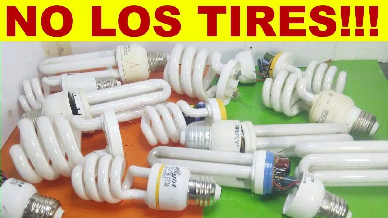 Como reparar focos ahorradores con este video tutorial!