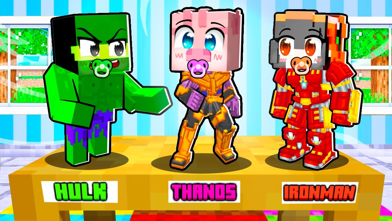 Změnili nás na SUPERHRDINSKÉ HRAČKY v Minecraftu!