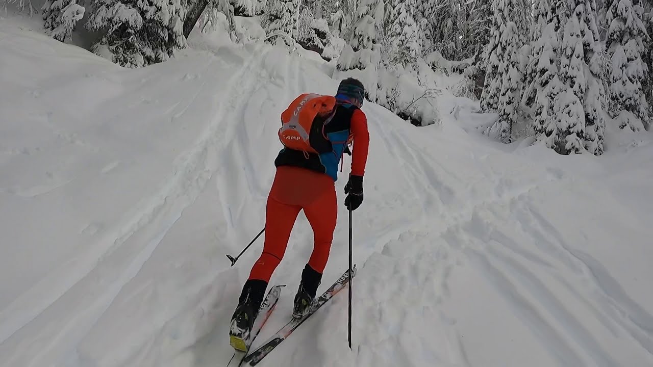 SCI ALPINISMO Passo brocon impianti chiusi #freeride ski con RikX09