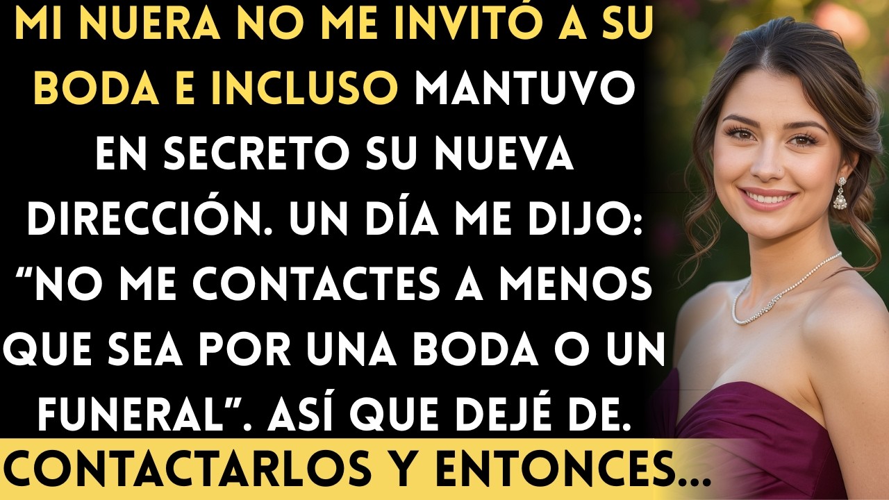 Me excluyeron de la boda de mi nuera… y entonces todo cambió