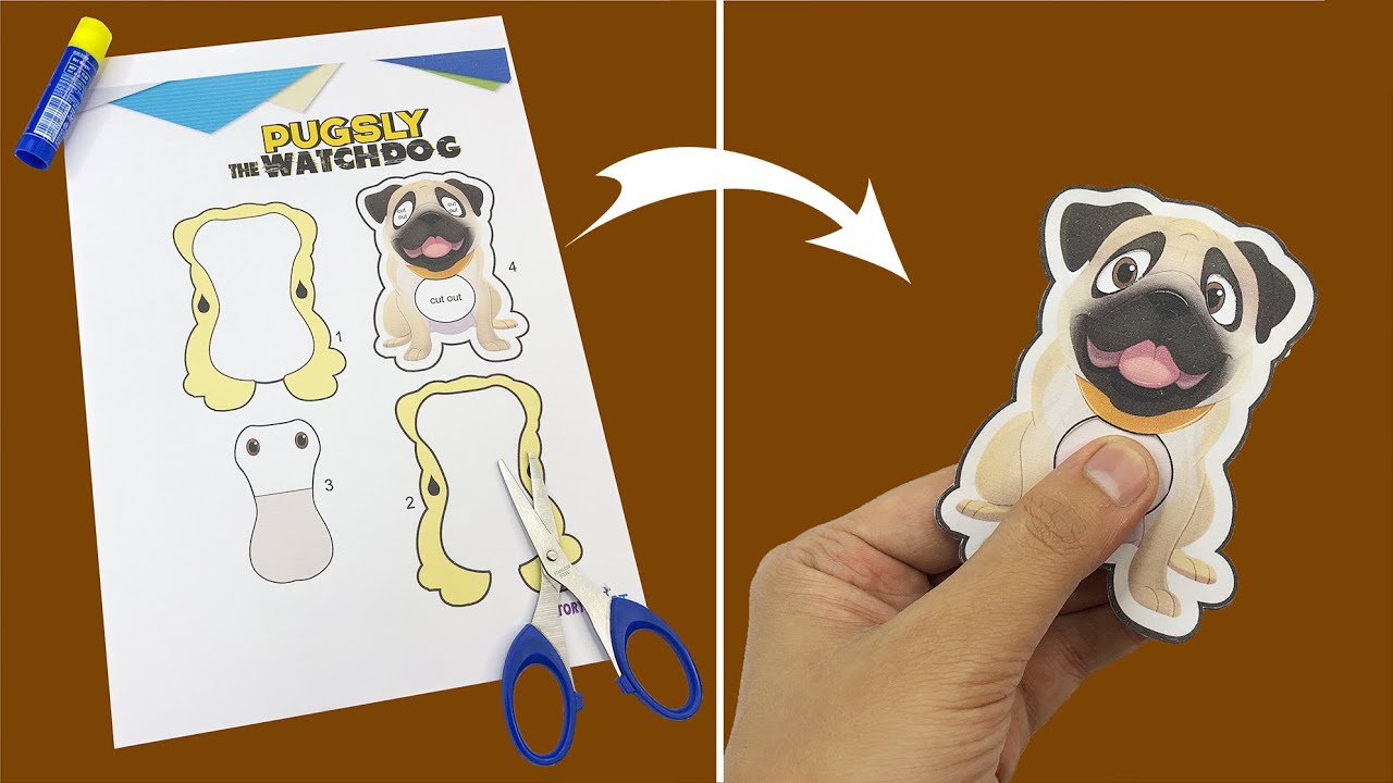 Pugsly the Paper Watchdog Puppet! 🐶 | Easy Kids Craft Tutorial | Paper Parrot Press