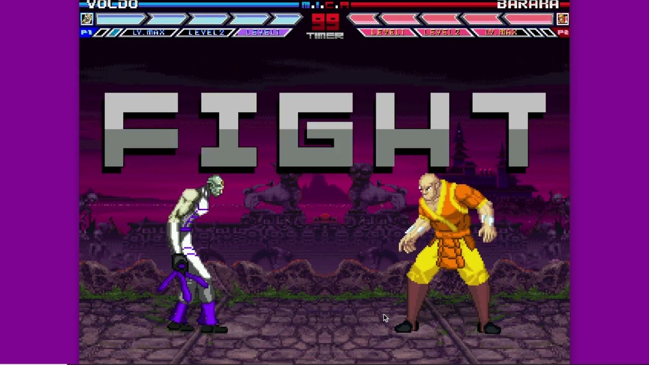 Karane MUGEN Battle #244: Voldo vs Baraka