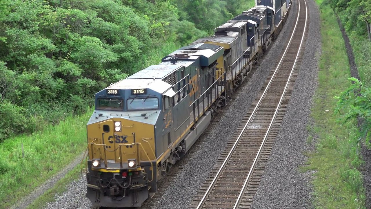 Missouri Pacific Heritage Unit! CSX Law Enforcement Engine! CSX Overhead View! Canadian Pacific DPU!