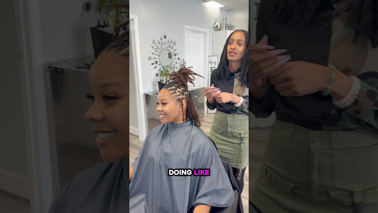 Short locs, big style✨ 