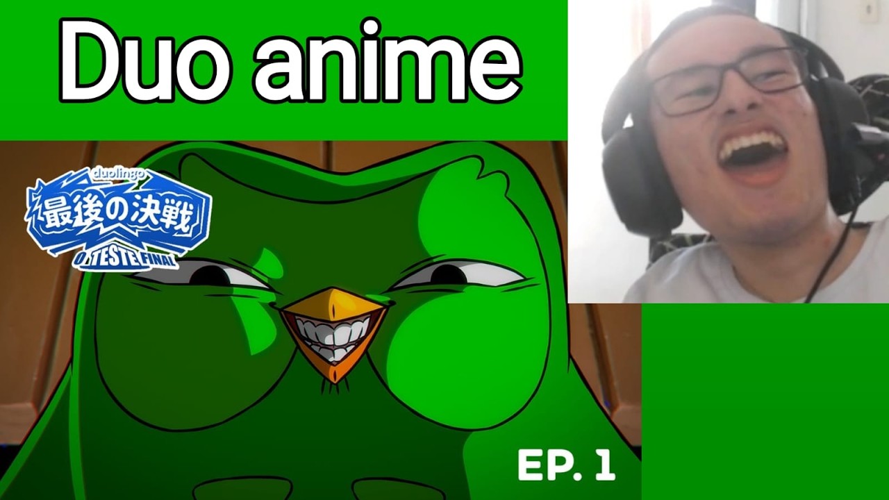 REACT DUOLINGO ANIME: O Teste Final (Ep. 1 Dublado) | O Teste Beta Começa - Duolingo Brasil 🇧🇷