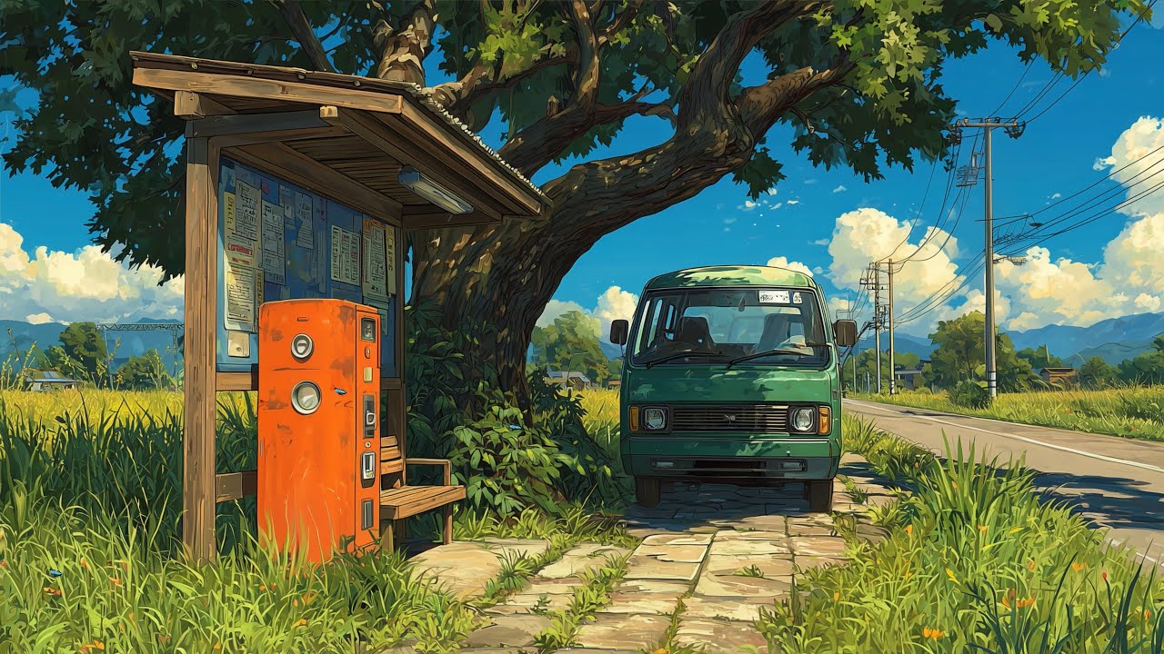 a quiet stop on a summer road | lofi for study & relaxation