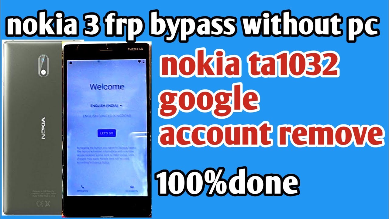 nokia 3 frp bypass without pc/ta 1032 frp Google Lock (2024)