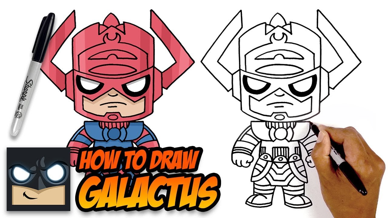 HOW TO DRAW GALACTUS | STEP BY STEP TUTORIAL