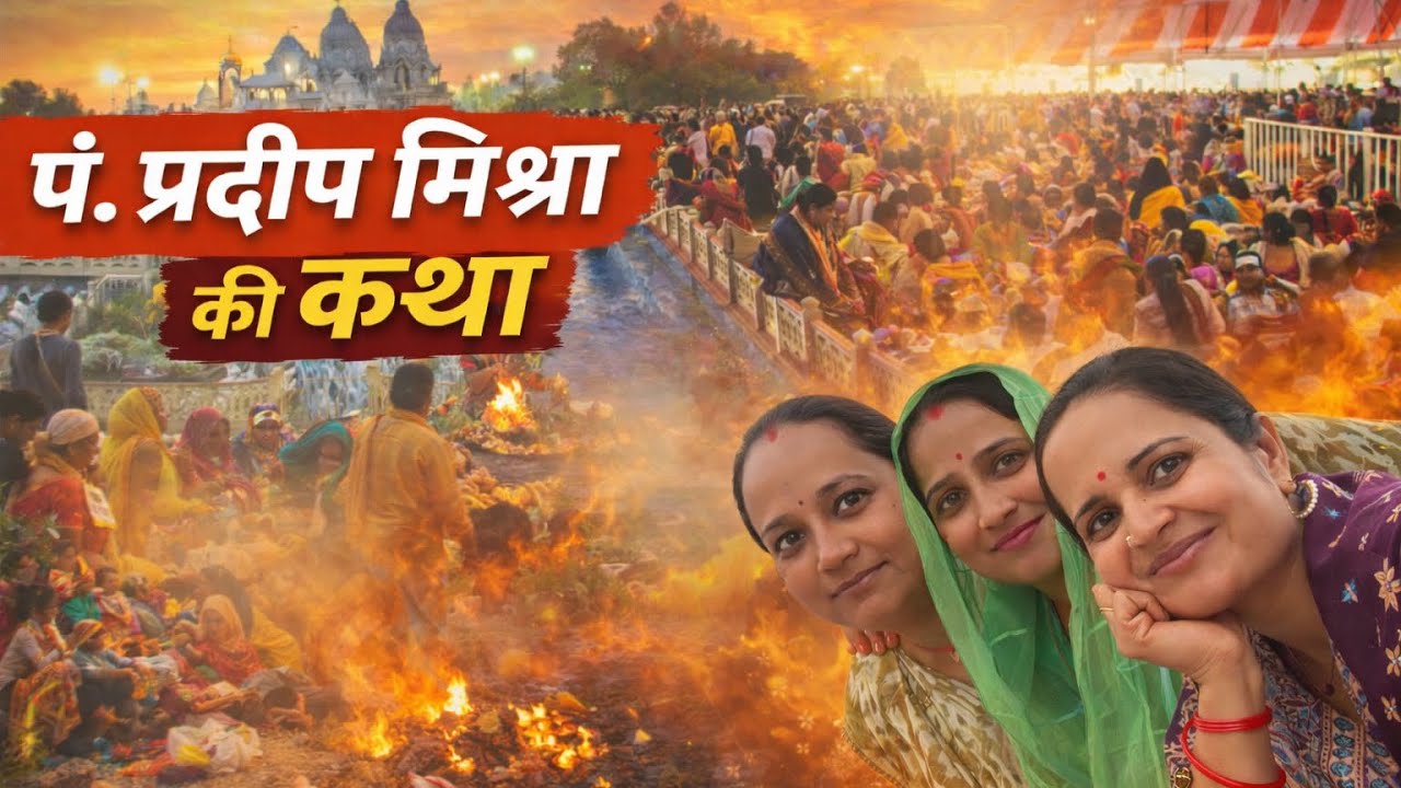 Pradeep Mishra Ji Ki Katha 😲 Itni Bhavya Maine Aaj Tak Nahi Dekhi | Man Prasann Ho Gaya Vlog 