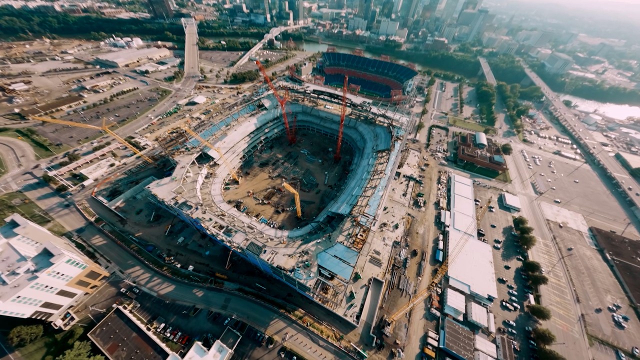 FPV Drone Flythrough of the New Nissan Stadium in 4K