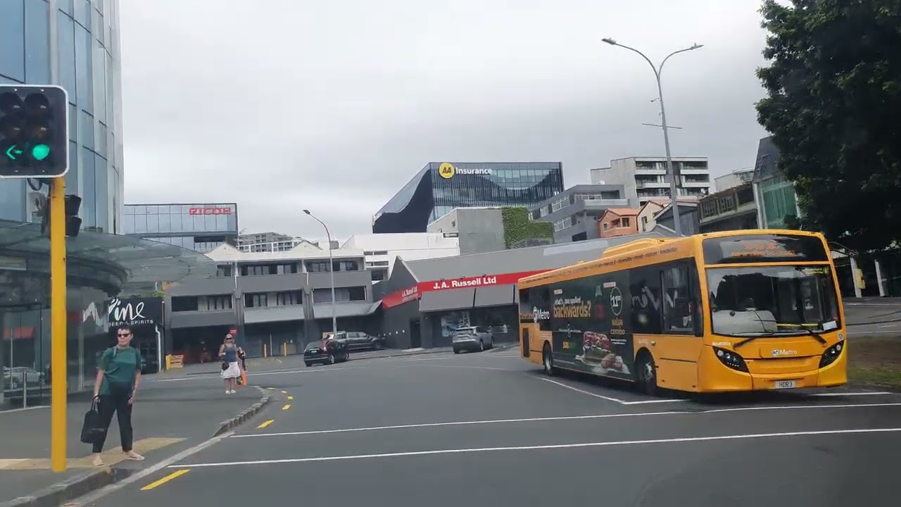Auckland CBD Drive Through K Road: Real Time Karangahape Road City Streets POV