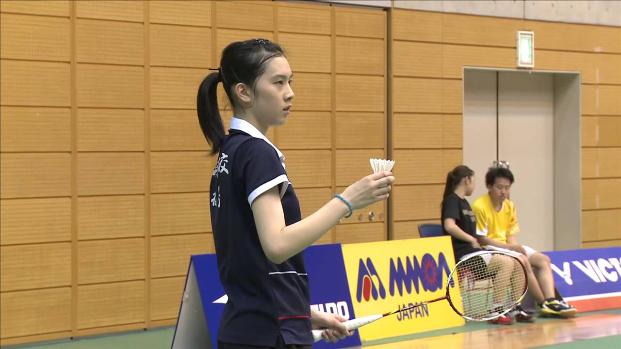 女子シングルス準々決勝 大堀彩(富岡高校) vs 福島由紀(ルネサス)