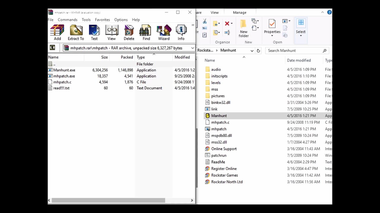 Manhunt wont launch fix windows vista/7/8/10