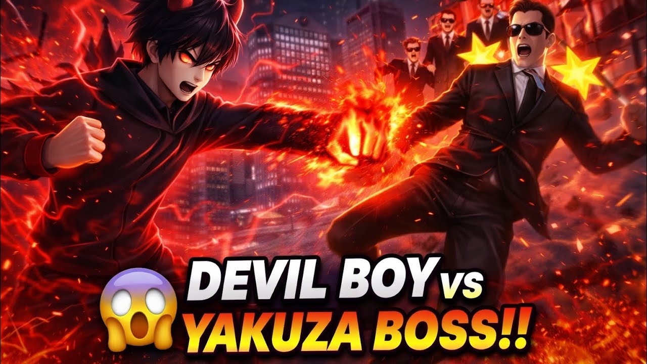 DEVIL BOY vs Yakuza Boss 😈🔥 Biggest Gang Fight in Sakura School Simulator