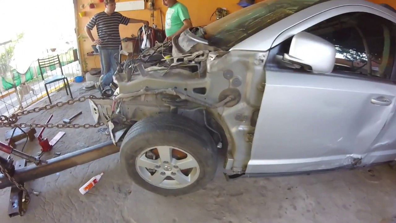 Estuve Trabajando en una Dodge Journey sxt chocada!! casi 2 semanas!